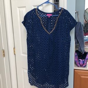 Lilly for Target Eyelet Swim Coverup